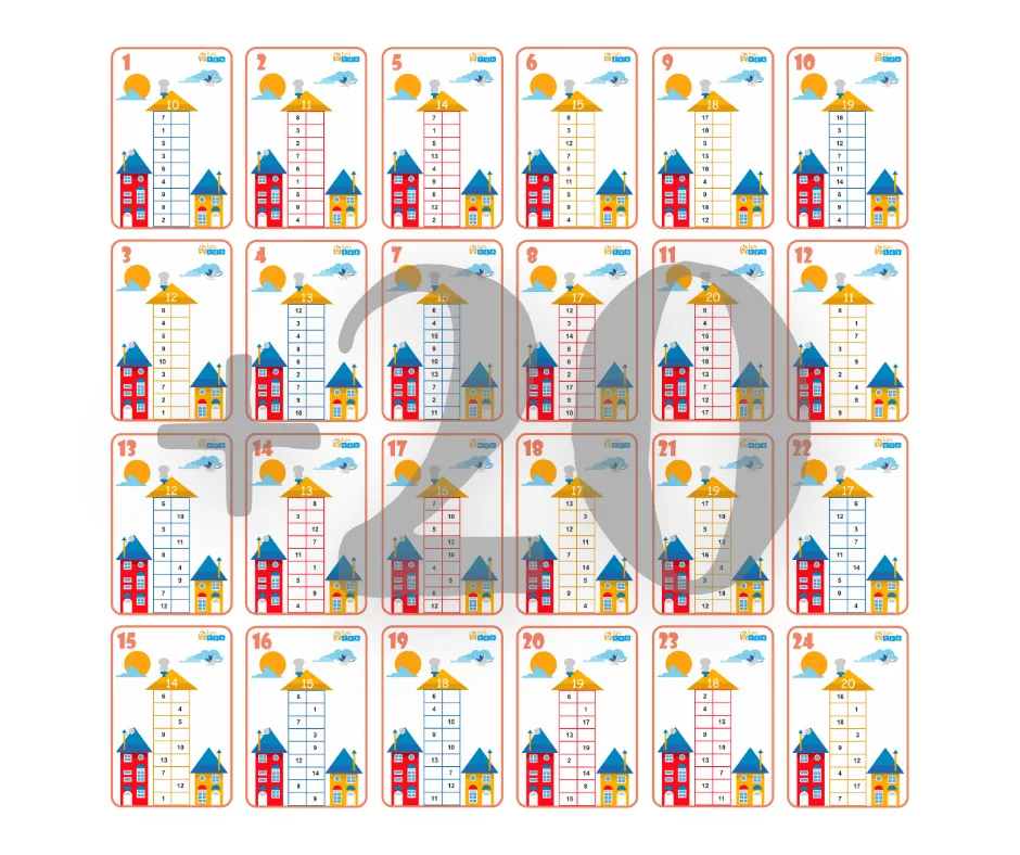 sudetis-iki-20-korteles