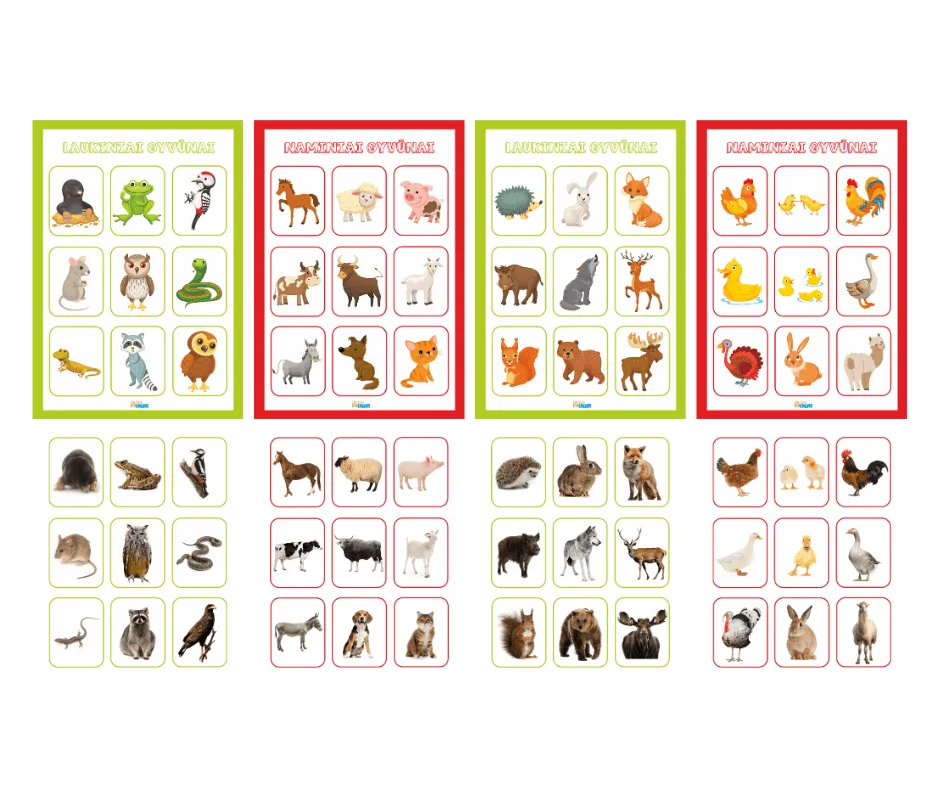 Loto-naminiai-laukiniai-gyvunai-korteles