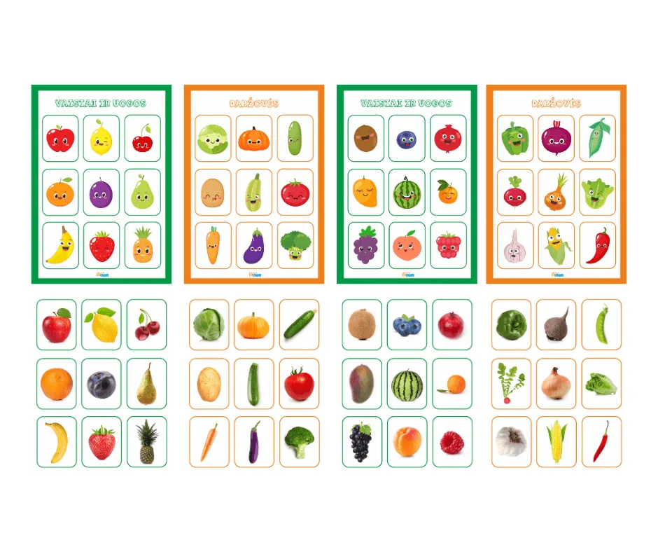 loto-vaisiai-uogo-darzoves-korteles