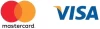 Visa ir Mastercard logotipas
