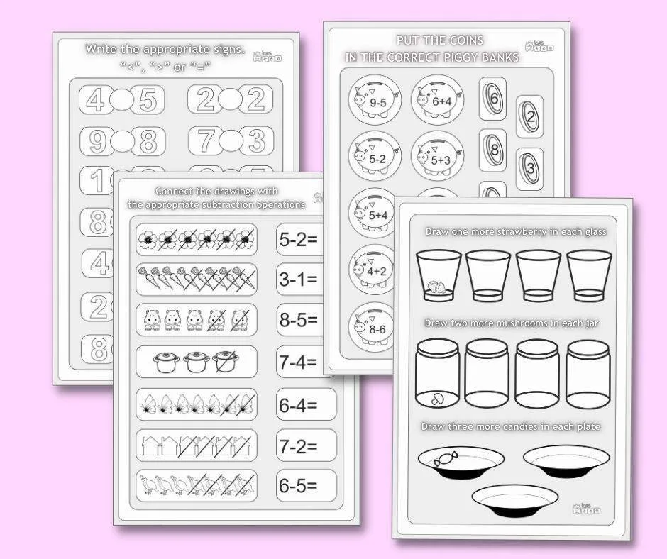math-tasks-for-preschoolers-posters