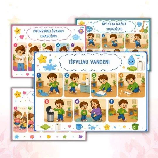 Problemų sprendimai – PDF užduotis vaikams